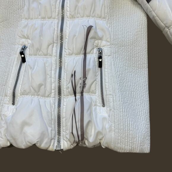 Neve Designs Puffer Ski Mountain Jacket Full Zip White Primaloft Nylon Size XS - Picture 4 of 5